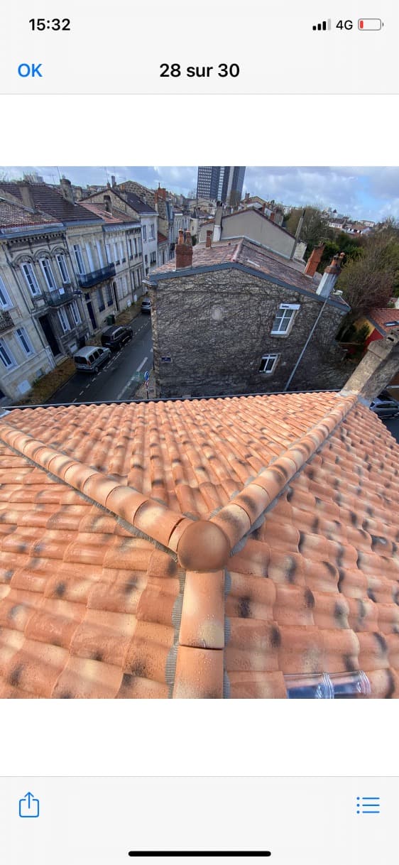 Couverture en tuiles et finitions de faîtage à Andernos-les-Bains